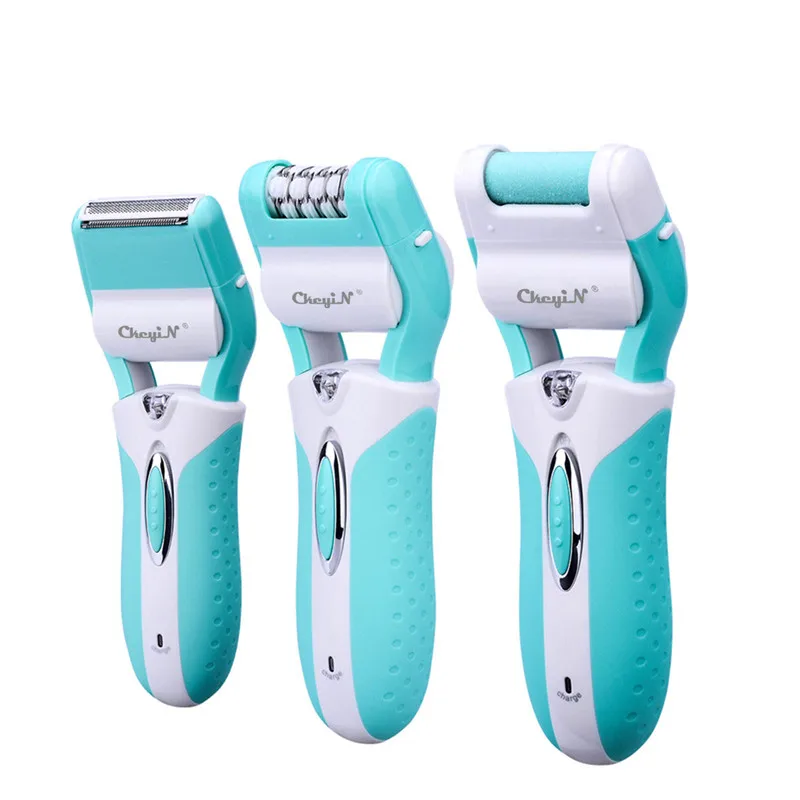 

3 in 1 Rechargeable Lady Epilator Electric Shaving Hair Removal Women Trimmer Bikini Body Depilator Callus Remover Foot Care