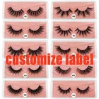 Индивидуальные коробки для ресниц в упаковке, искусственные 3d норковые ресницы, натуральные накладные ресницы, DIY логотип, накладные ресницы оптом