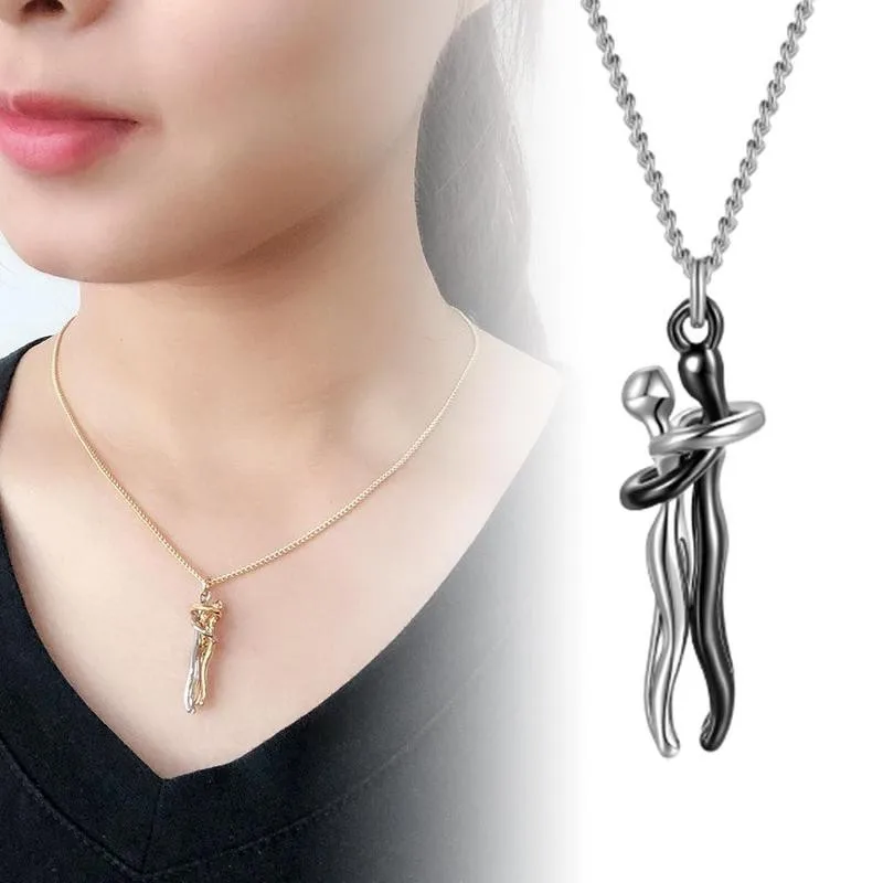 Нежный Hug Цепочки и ожерелья Для мужчин женщин s подарок ко Дню Святого