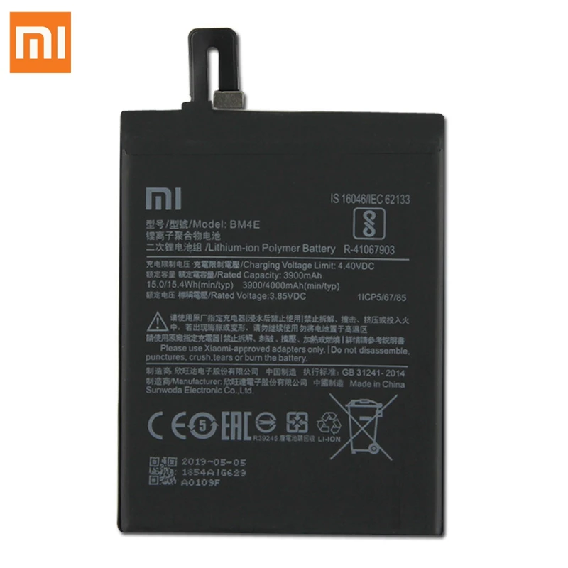Xaio mi сменный аккумулятор BM4E для Xiaomi mi Pocophone F1 BM4E подлинный Аккумулятор для телефона 4000 мАч