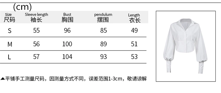 

Women Fashion Street Lapel Shirt Blouse Solid White Black Long Sleeve Lace-up Front Single-breasted Tops For Autumn Spring Femme