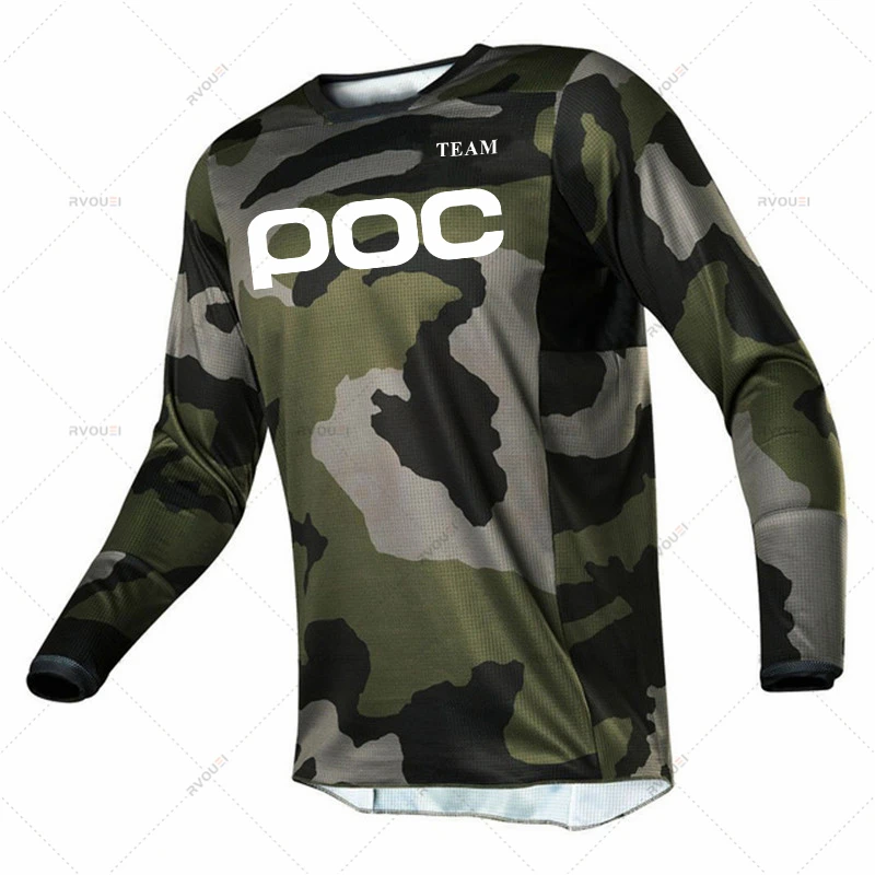 

Moto Motocross Ciclismo MX MTB Jersey Mujre DH Downhill Jersey TEAM POC Racing Cycling Jersey Bike Shirts Offroad DH Motorcycle