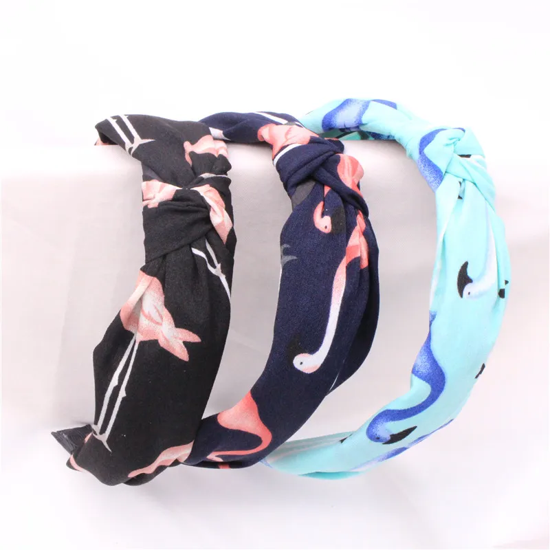 

Spring And Summer New Flamingo Headband Korean Version Simple Knotted Headband Hair Accessories