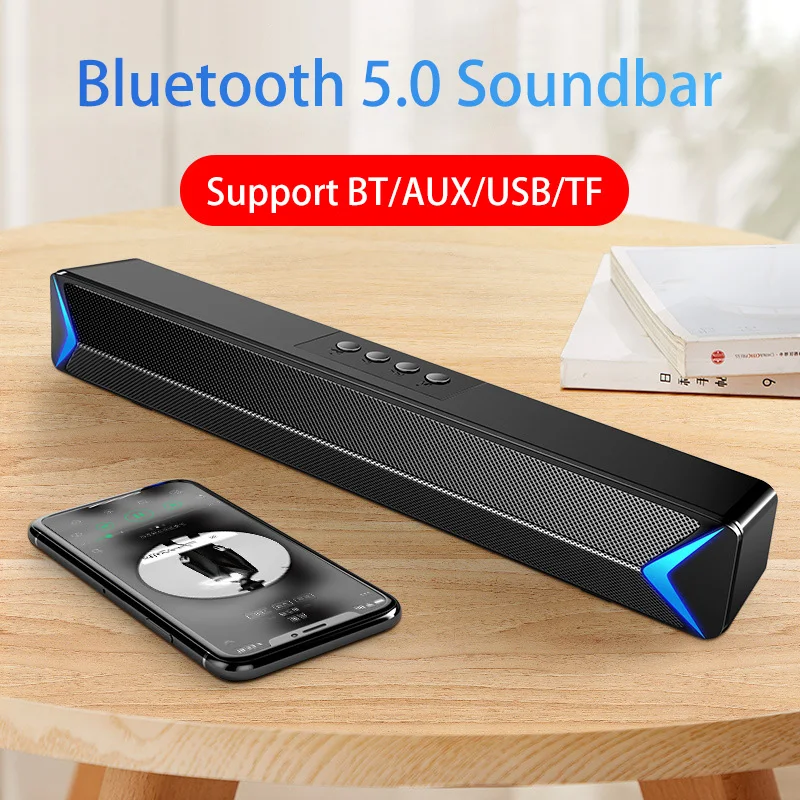 2020 ТВ звуковая панель AUX USB проводной и беспроводной Bluetooth домашний кинотеатр FM