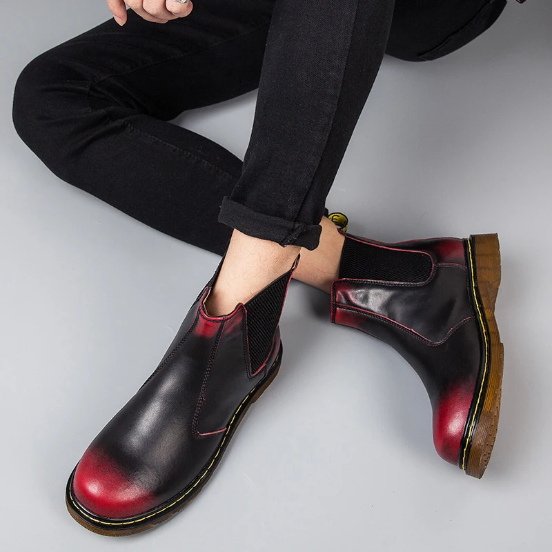 

invierno leather blue winter boots Mens zapatillas mens shoe man quality lether High 2020 shoes thick altas mens men tenis high