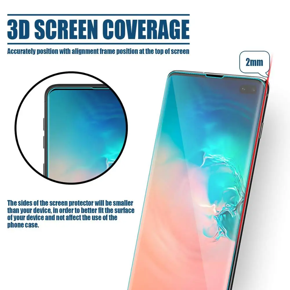 УФ Защита для samsung Galaxy S8 S9 Plus S10 Lite Note 8 9 10 защитная пленка|Защитные стёкла и плёнки