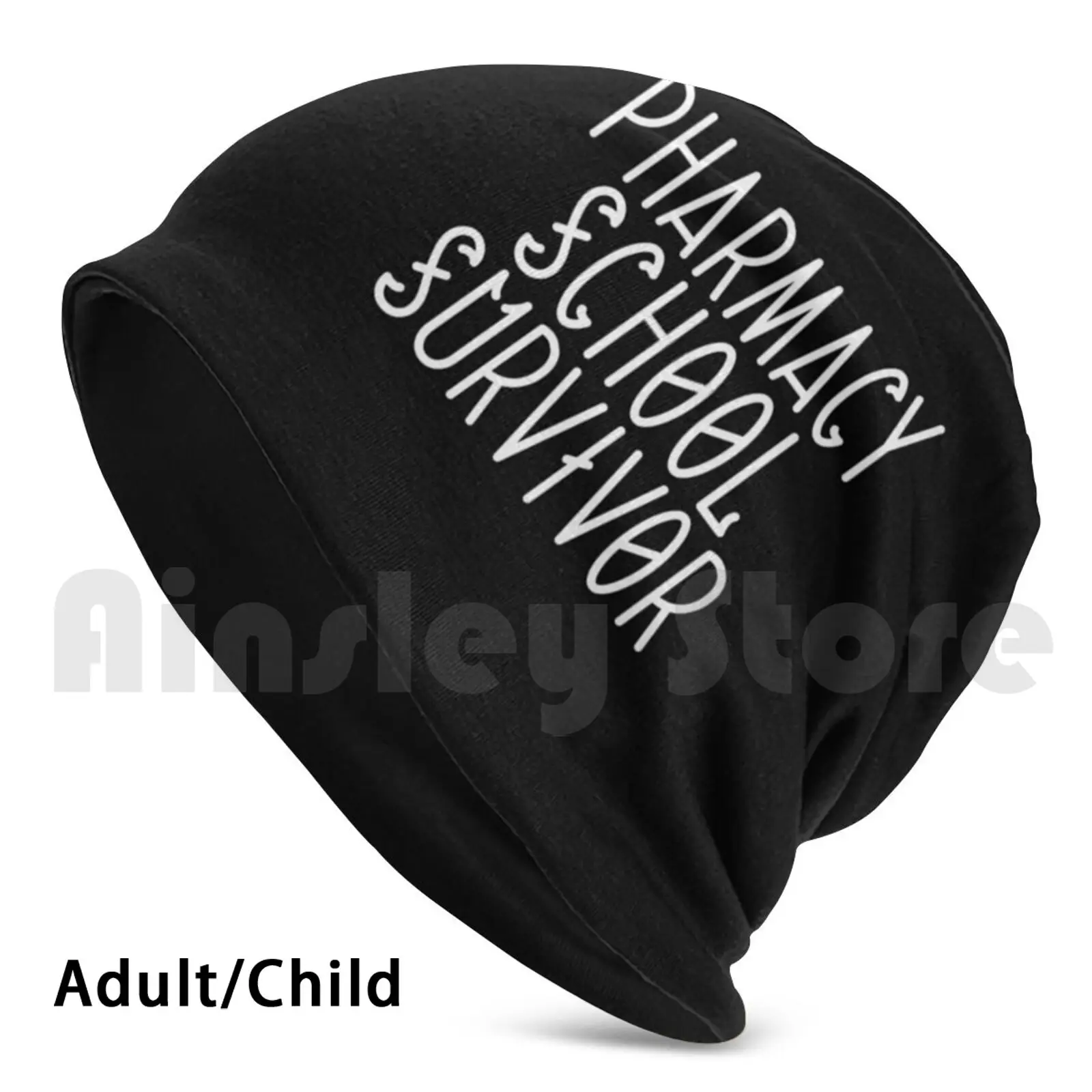 

Pharmacy School Survivor Beanie Hedging Cap DIY Print Cushion Pharmacist Designs Pharmacist Funny Pharmacist