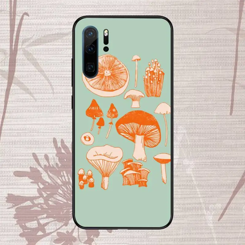 

Cactus and Mushrooms Elegant Phone Case For Huawei P20 P30 P40 lite Pro P Smart 2019 Mate 10 20 Lite Pro Nova 5t