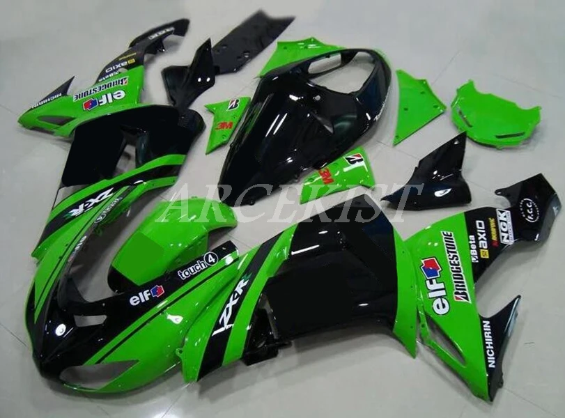 

High Quality New ABS Motorcycle Whole Fairings Kit For kawasaki Ninja ZX-10R ZX10R 2006 2007 06 07 Bodywork set green elf
