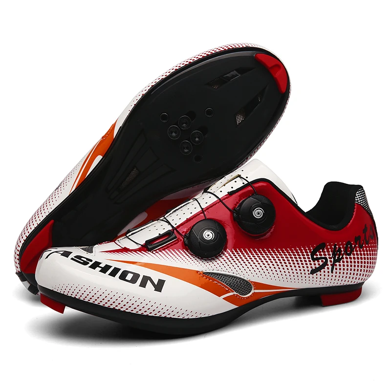 Harga Baru Hijau MTB Bersepeda Sepatu Kualitas Tinggi Mengunci Sepeda Sneakers Outdoor Lampu Bernapas Balap Road Sepeda Olahraga Sepatu