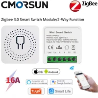 zigbee 3 0 smart switch module smart lifetuya app wireless remote control work with alexa google home for voice control