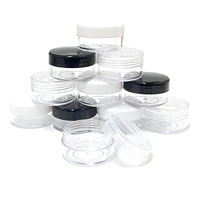 50pcs lip balm can 2g 3g 5g 10g 15g 20g plastic jar nail art storage pot container lotion face cream bottle