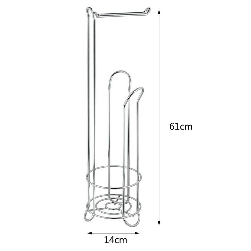 1 шт бумажный держатель рулона из нержавеющей стали практичная стоящая бумажная