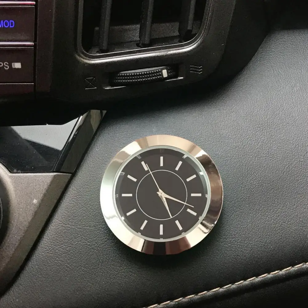 

Car Self-adhesive Electronic Watch Interior Decoration Circular Mini Digital Watch for Vehicle Decor
