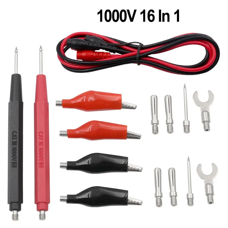 16 шт. Универсальный цифровой мультиметр зонд Тестовые провода многометровый