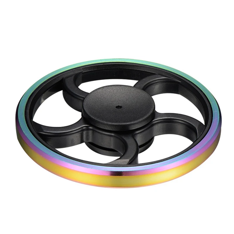 

Luminous Stainless Steel Fidget Spinner ABS Colorful Hand Gyro 688 Bearing Relieve Stress Toys Children Gyro for Xmas Gifts Boys