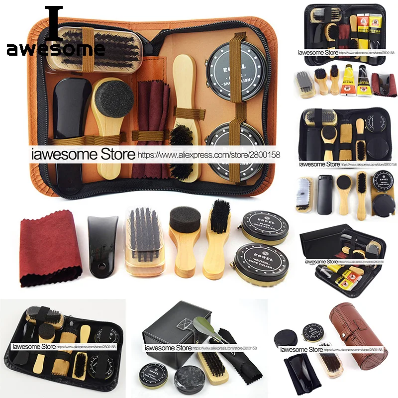 Professional Shoes Care Kit Portable For Boots Sneakers Clea