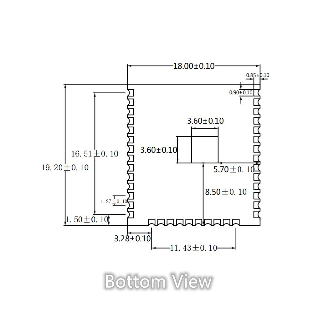 ESP32 WROOM 32U Espressif Systems SoC двухъядерный Wi Fi и BT/ Bluetooth модуль LE с последовательным