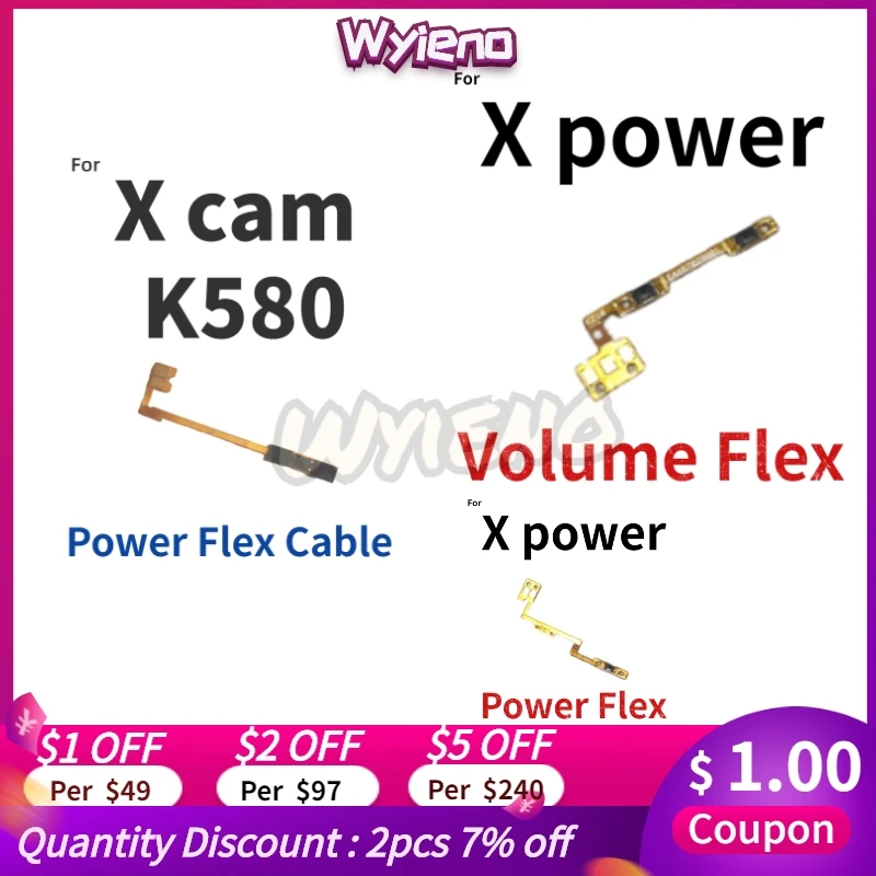 Wyieno K220DS Переключатель ВКЛ/ВЫКЛ лента для LG X Power K220 / Cam K580 кнопка регулировки