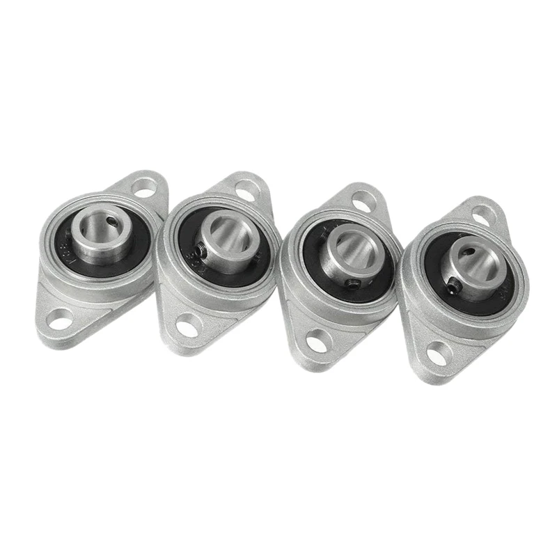 

ABSF 4Pcs Kfl08 Pillow Block Bearing 8Mm Bore Diameter Zinc Alloy Rhombic Flange Bearing For Cnc