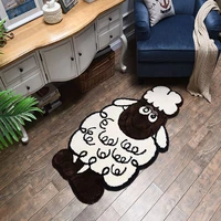 nordic tatami thick sleeping cartoon lamb carpet children lovely room bedroom decoration non slip floor mat