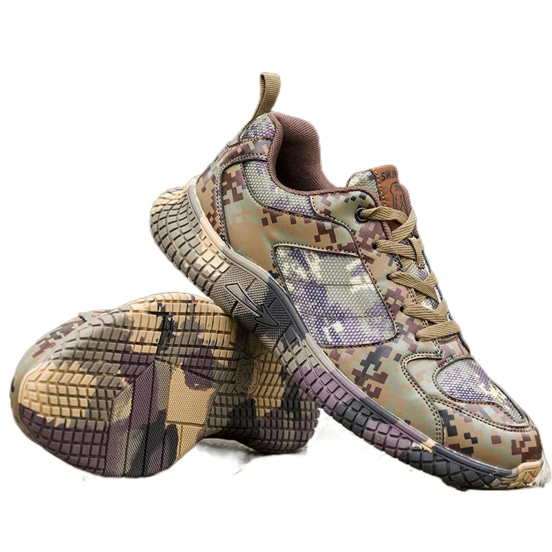

Desert Camouflage Shoes Men's Military Training Running Mesh Sneakers Wear-Resistant Casual Breathable Mesh Cloth Shoes women