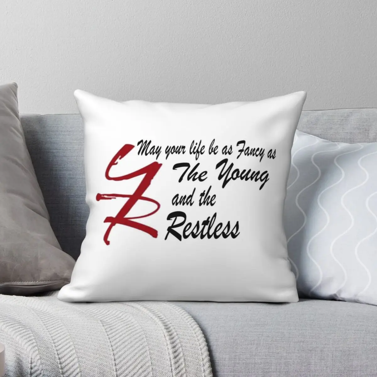 

Чехол для подушки Young And The Restless из полиэстера и льна, бархатная креативная Декоративная Подушка на молнии, чехол для подушки, наволочка для к...