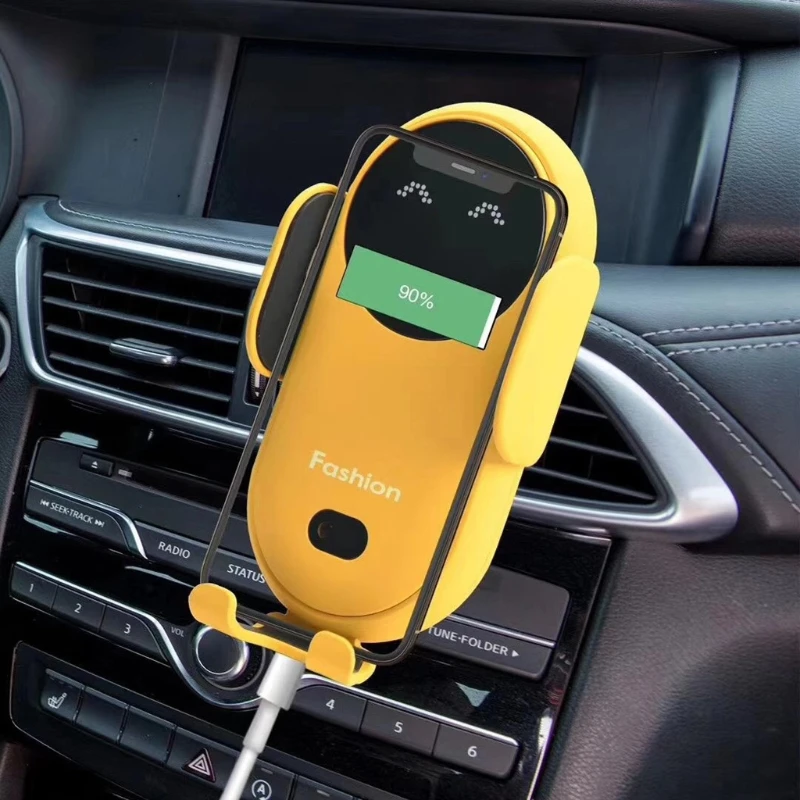 

Car Air Vent Infrared Sensor Automatic Clamping 10W Qi Wireless Charger Mount Phone Holder for iphone for Samsung for HuaWei