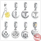 Подвеска-Крест женская из серебра 925 пробы, с мелкими бусинами