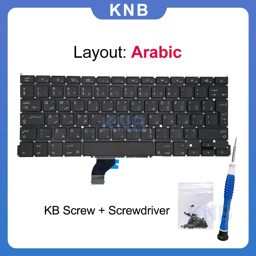 

Новая Арабская раскладка для Macbook Pro Retina 13 "A1502, сменная клавиатура 2013 2014 2015 года