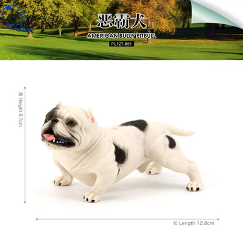 

Simulation Wild Animal Model Set Bully Dog Social Dog Solid Plastic Simulation Toy Hand-made Gift Decoration Children Figures