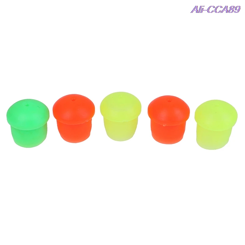

5Pcs Silicone Fishing Rod Protective Sheath Jacket Net Tube Cover Sleeve Fishing Rod Protective Color Random