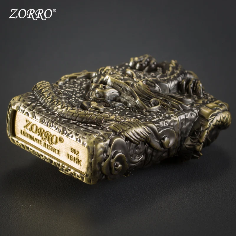 Zorro керосиновая Зажигалка Windbreak Armor Divine Dragon индивидуальная нестандартная зажигалка подарок на день рождения для мужчин, чтобы отправить мальчиков