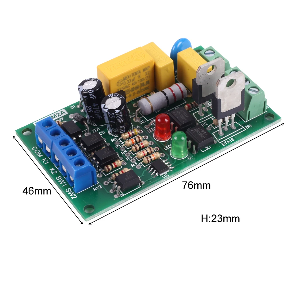 Двунаправленный модуль драйвера двигателя переменного тока 220 В 16 А 30 Вт