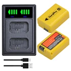 Аккумулятор 2160 мА  ч NP-FW50 NP FW50 + двойное зарядное устройство со светодиодной подсветкой для камеры Sony A6000, A5000, NEX-3, NEX-7, NEX-5N, NEX-F3, NEX-5C, Alpha 7R II