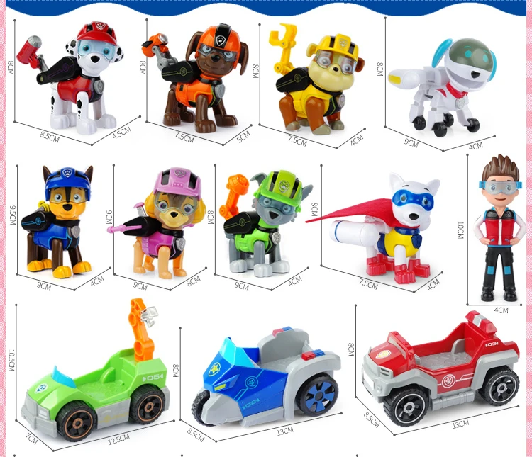 Paw Patrol спасательный автобус, собака, автомобиль, фигурки, набор игрушек, щенок, спасательный автомобиль, круизер штаба, смотровая башня, детская edcation игрушка в подарок