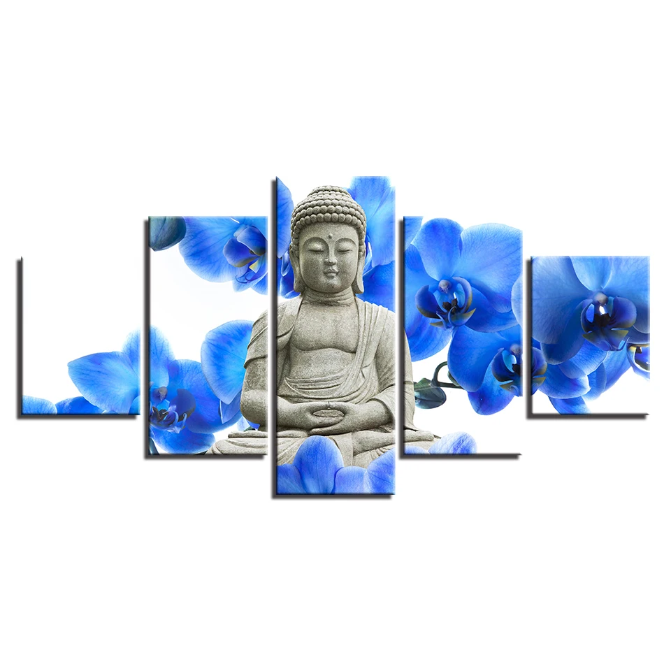 Будда синяя вера hd принты на холсте картины стены искусства рамки домашний Декор