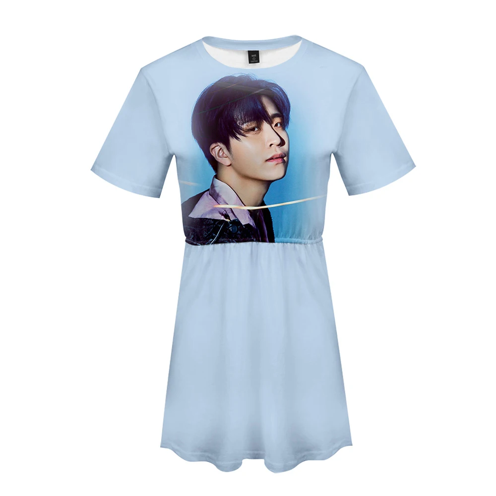 Женское Повседневное платье GOT7 летнее популярное в стиле хип хоп с 3D принтом