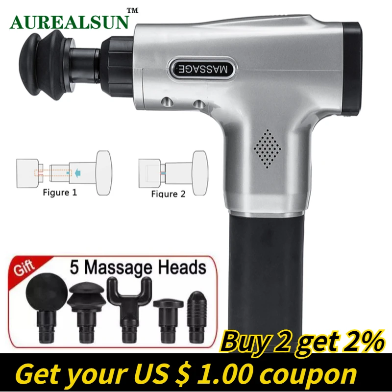 Электрический массажный пистолет для мышц массажер здоровья тела шеи мышечного