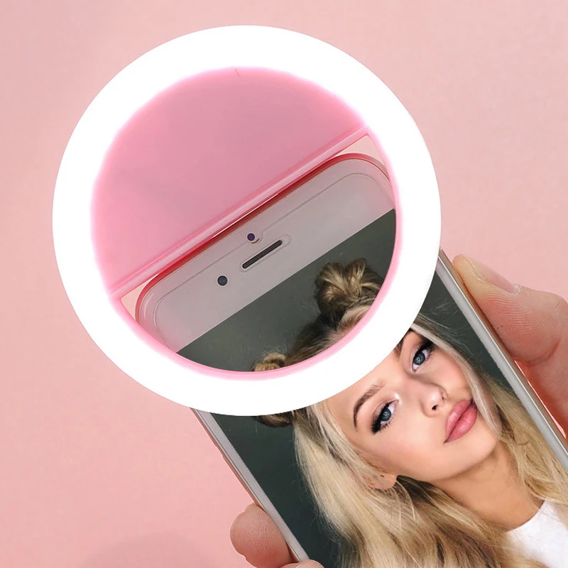 

Universal Led Selfie Light Novelty Makeup Lightings Selfie Lamp Mobile Phones Photo Night Light Led Mirror Neon Sign Selfie Ring
