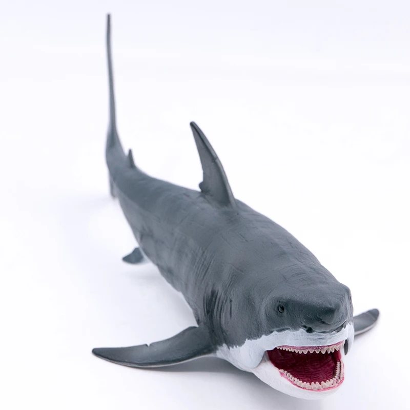 Коллекционные достаринные животные океан Megalodon с подвижной челюстью Делюкс 1: 60