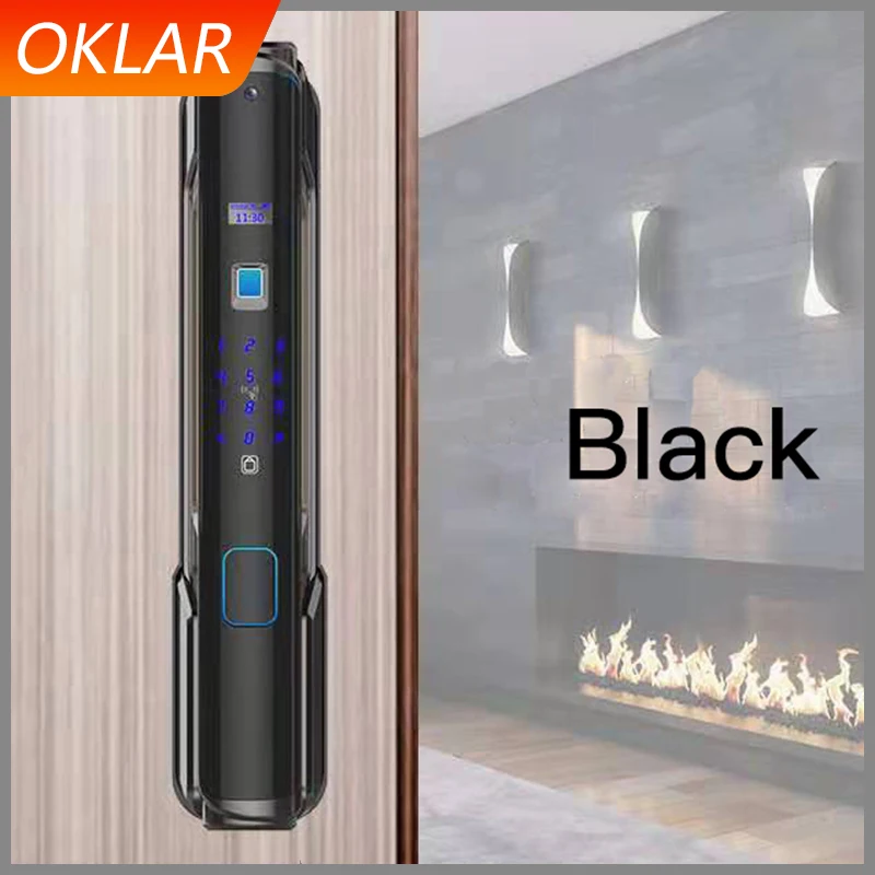 Электронный смарт замок OKLAR с отпечатком пальца дверной умный биометрический