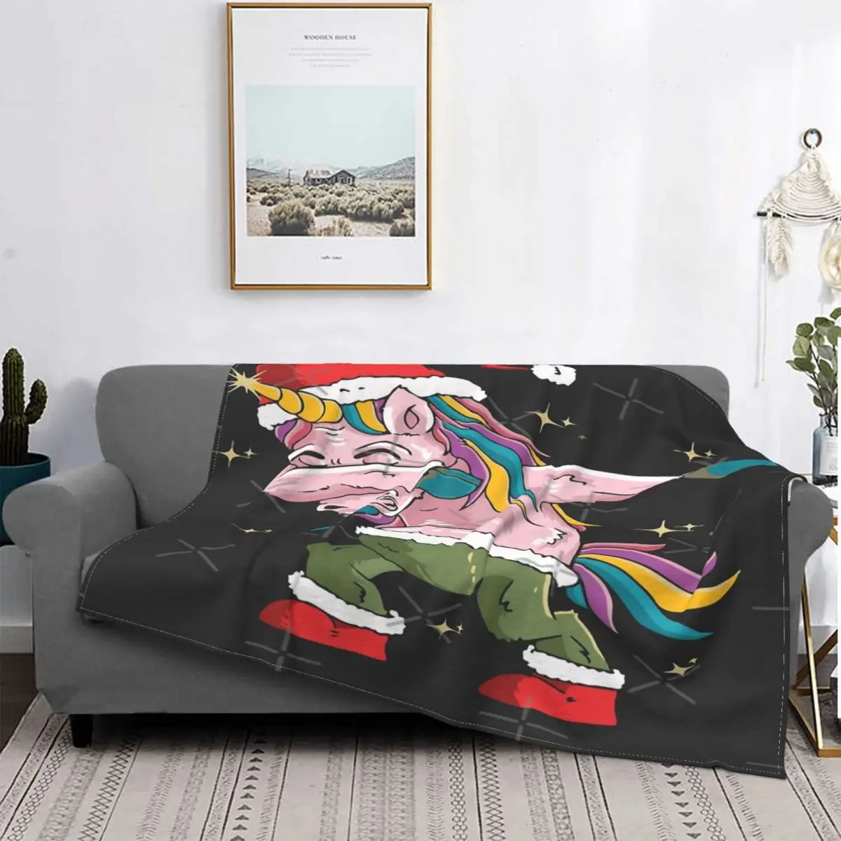 

Dabbing Единорог в стиле хип-хоп Dab manta colcha cama a cuadros Edredon cama manta double manta Toalla de playa de lujo