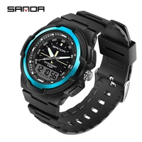 sanda new luxury sport men quartz watch casual style military watches men waterproof s shock male clock relogio masculino 3004