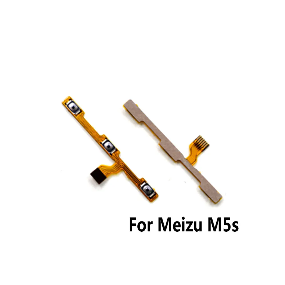 Шлейф питания для Meizu M1 M2 M3 M3s M5 M5s M6 Note, металлический мини-переключатель, кнопка включения и выключения громкости, гибкий кабель питания - Цвет: For M5S