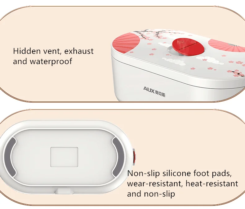 

220V Household Electric Heating Box 700ML Mini Portable Lunch Meals Heating Box Electric Rice Cooker For Travel Office