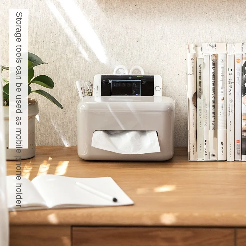 

Tissue Box Living Room Desktop Light Luxury Paper Extraction Box Multi-Color Creative Upscale Remote Control Storage Box