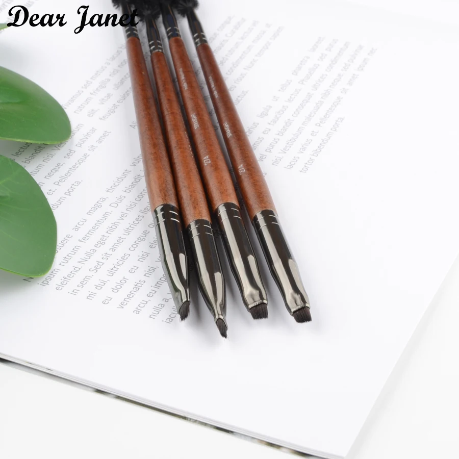 1 шт. #274 двухсторонняя угловая кисть для бровей и глаз кисточка макияжа из