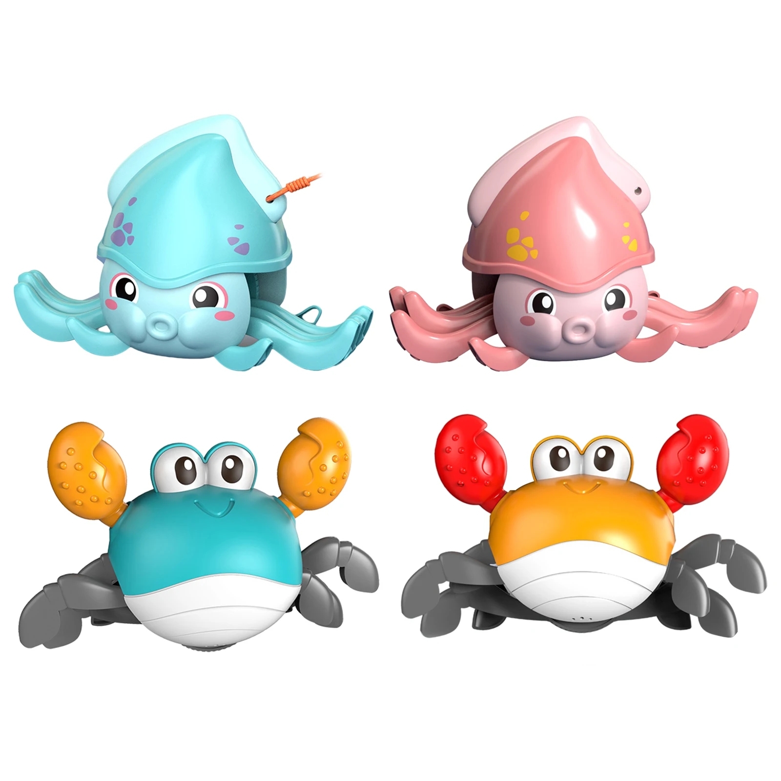 

Baby Rope Bathtub Swimming Pool Toy Sea Animals Crawling Rope Bath Toy Girls Boys Water Toy