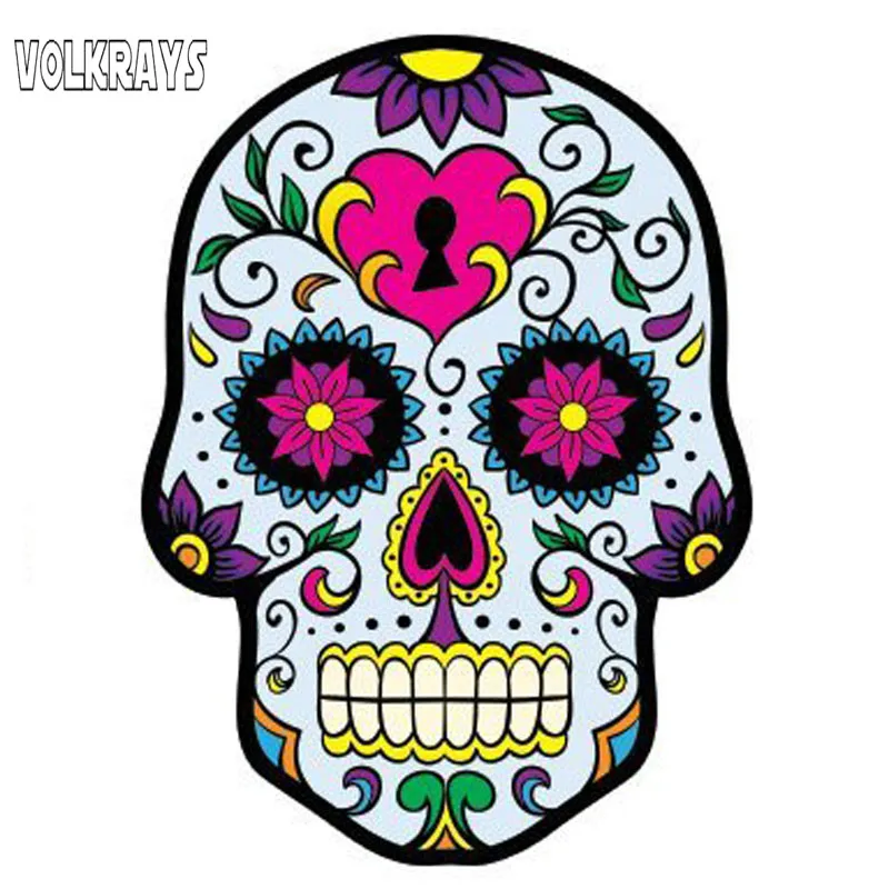 

Модная Автомобильная наклейка Volkrays, День мертвых, искусственный сахар, ПВХ наклейка для Renault, Opel, Seat, Vw, Nissan, Suzuki,13 см * 9 см